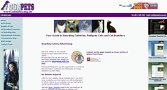 Desktop Screenshot of catteries.org.uk