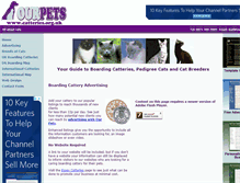 Tablet Screenshot of catteries.org.uk